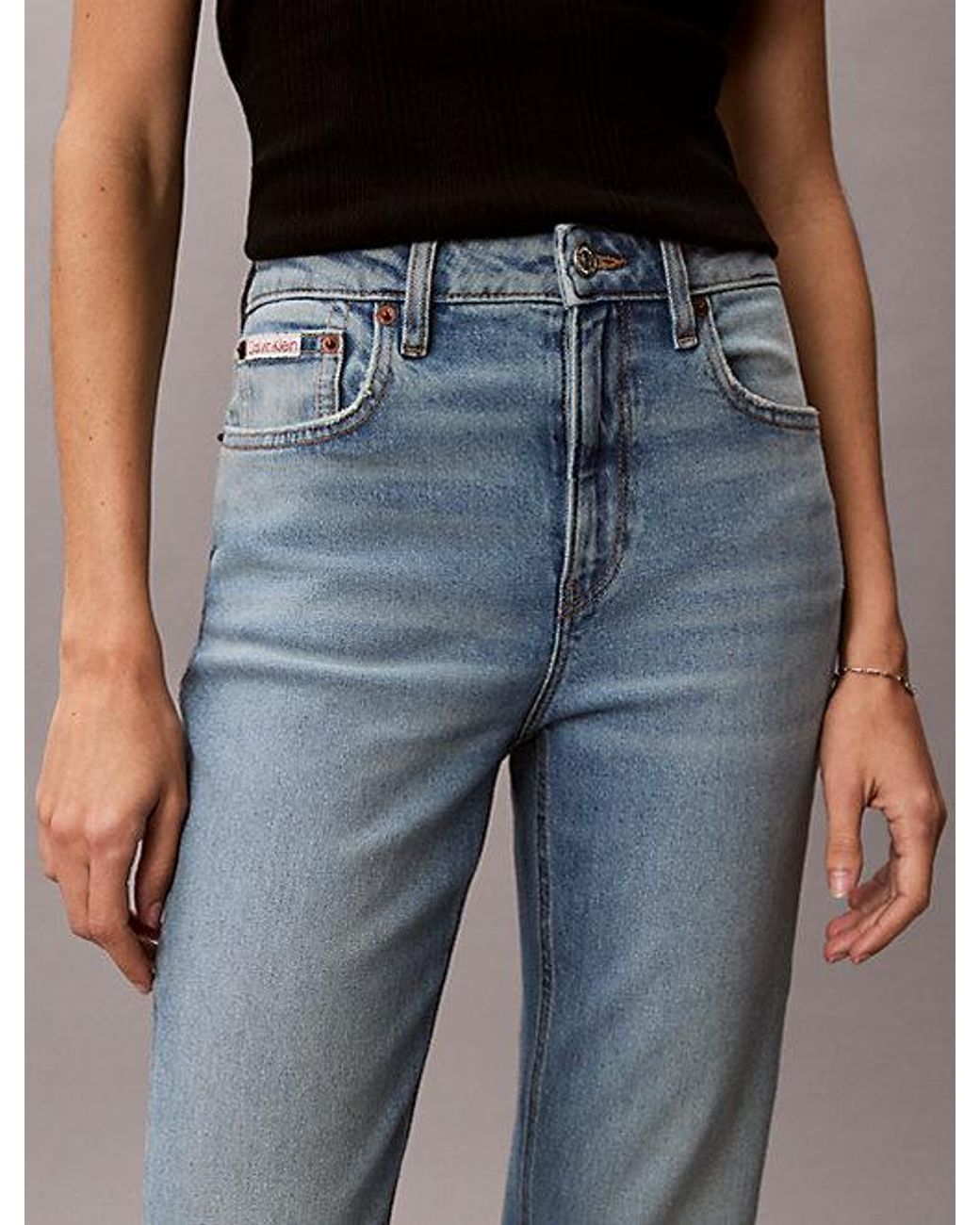 Calvin Klein Multicolor Jeans High Rise Straight Jeans