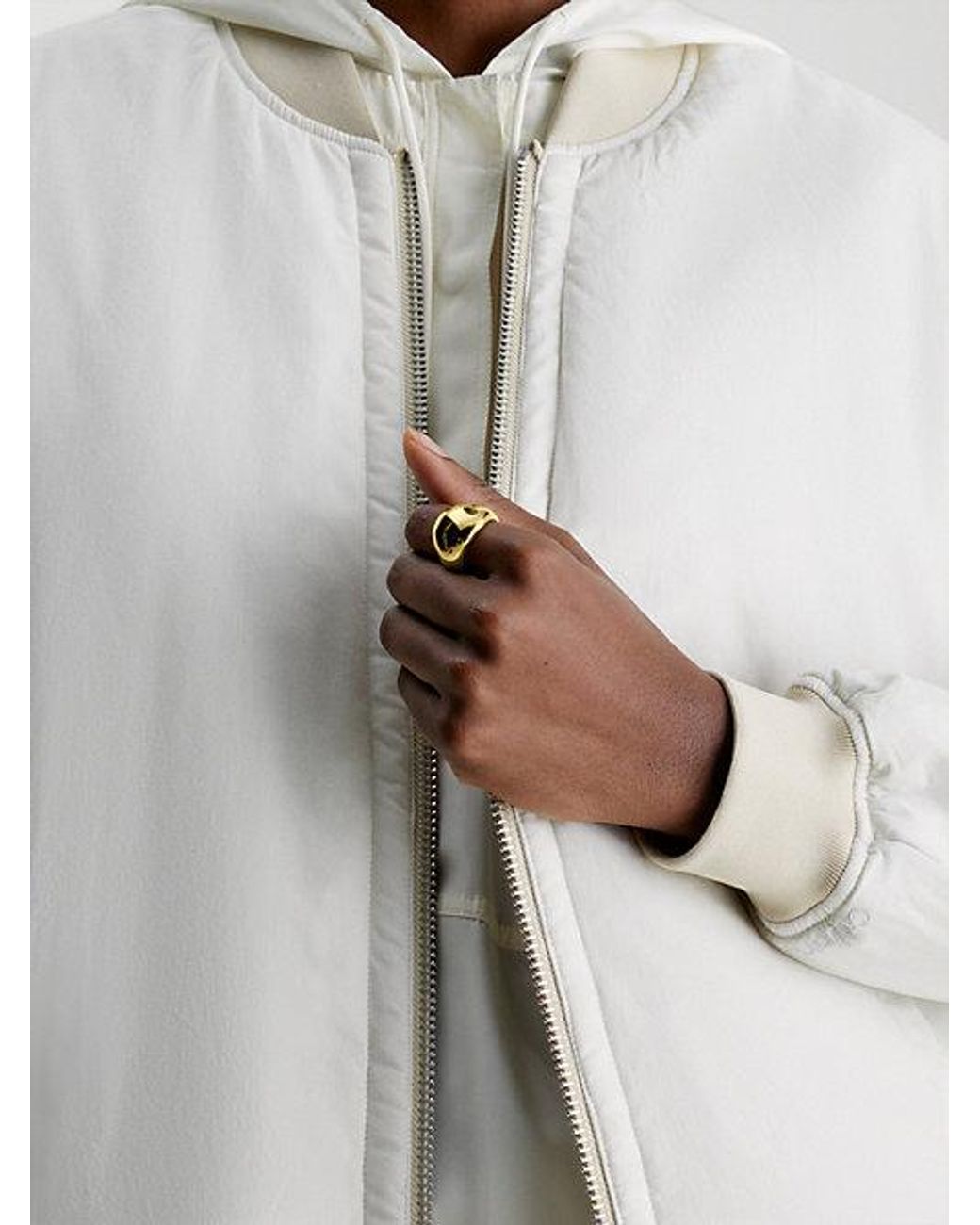 Calvin Klein Metallic Plated Steel Chunky Ring