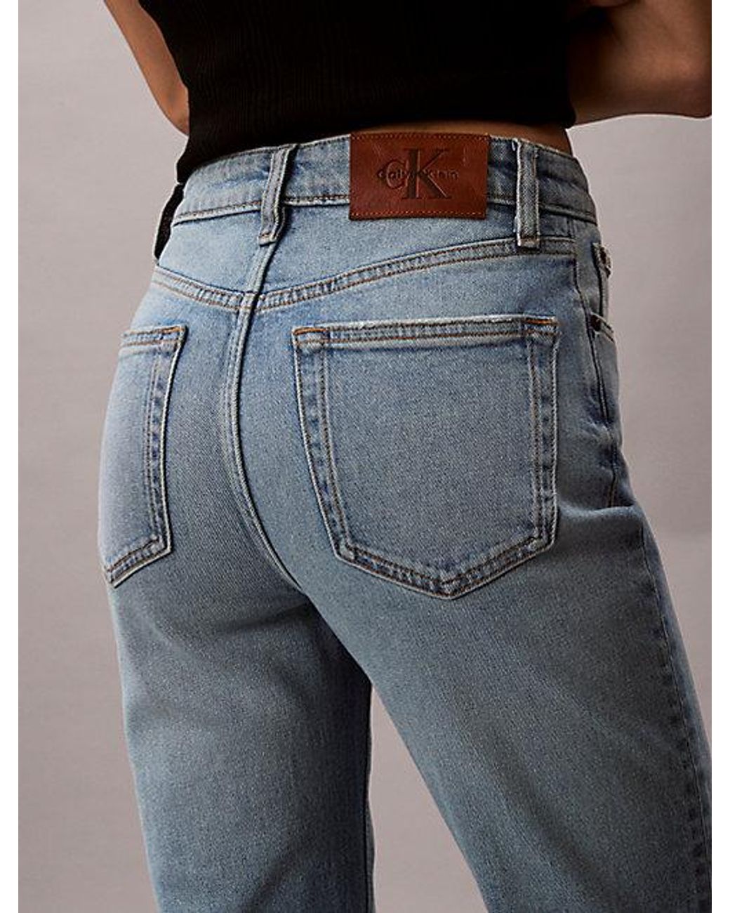 Calvin Klein Multicolor Jeans High Rise Straight Jeans