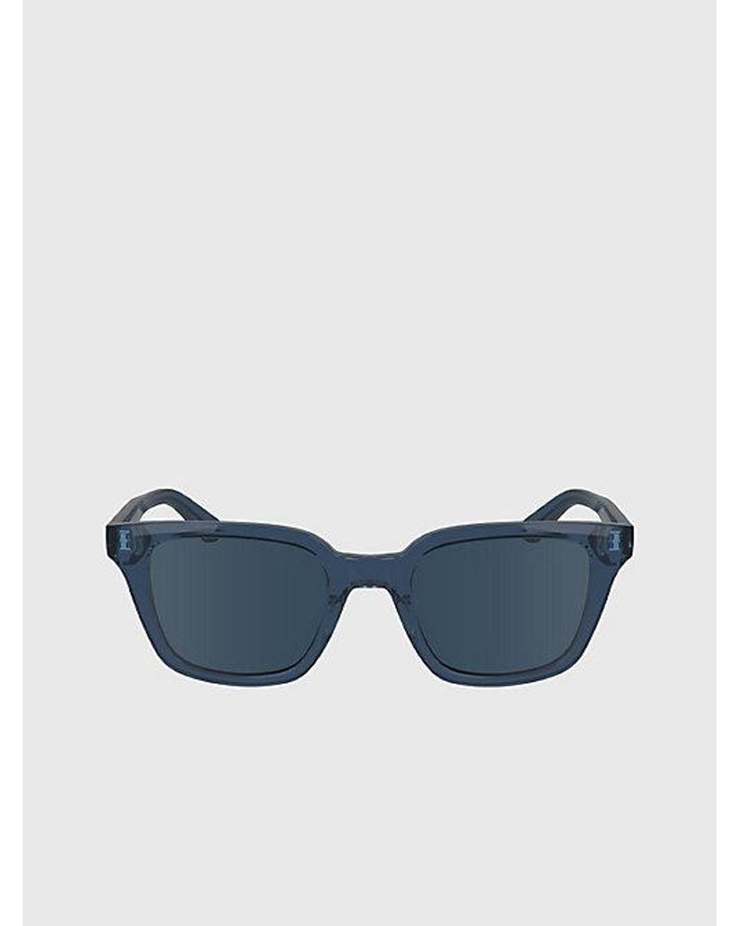 Calvin Klein Blue Rectangle Sunglasses