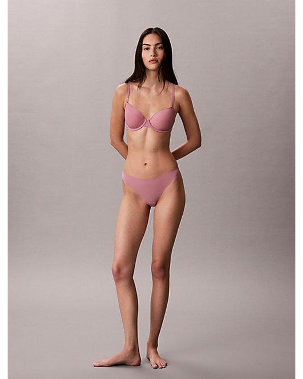 Calvin Klein Pink Thong Perfectly Fit Ultra Light
