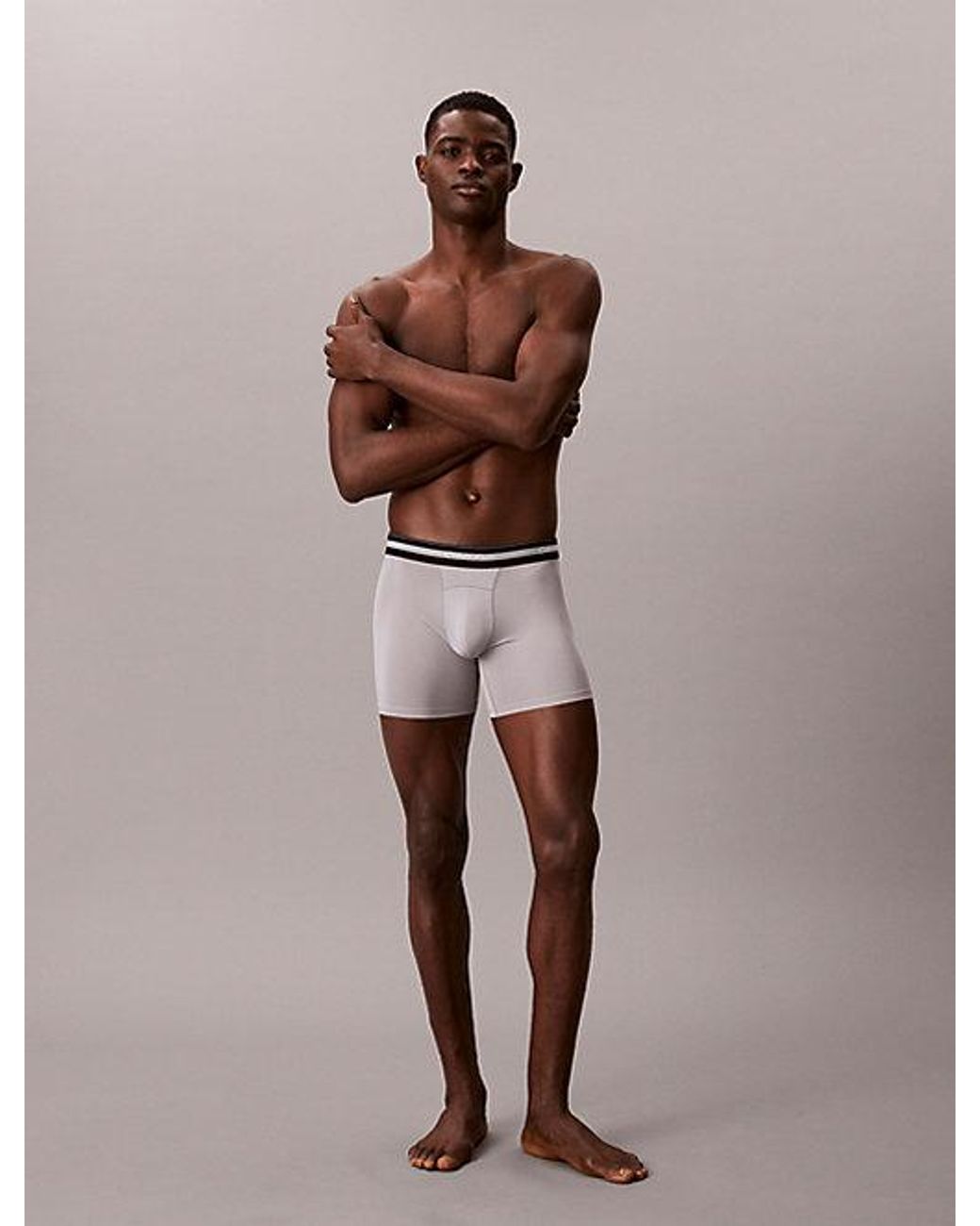 Calvin Klein 3Er-Pack Lange Boxershorts in Red für Herren