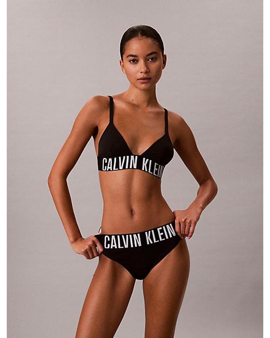 Calvin Klein Black Bikini Bottoms Intense Power