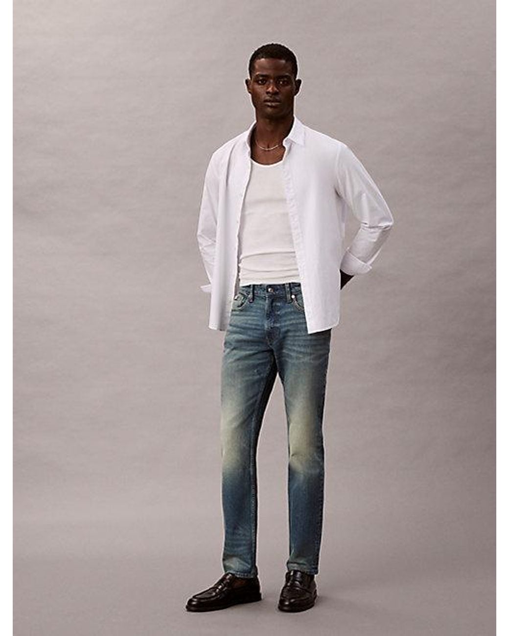 Calvin Klein Gray Jeans Slim Fit Jean for men