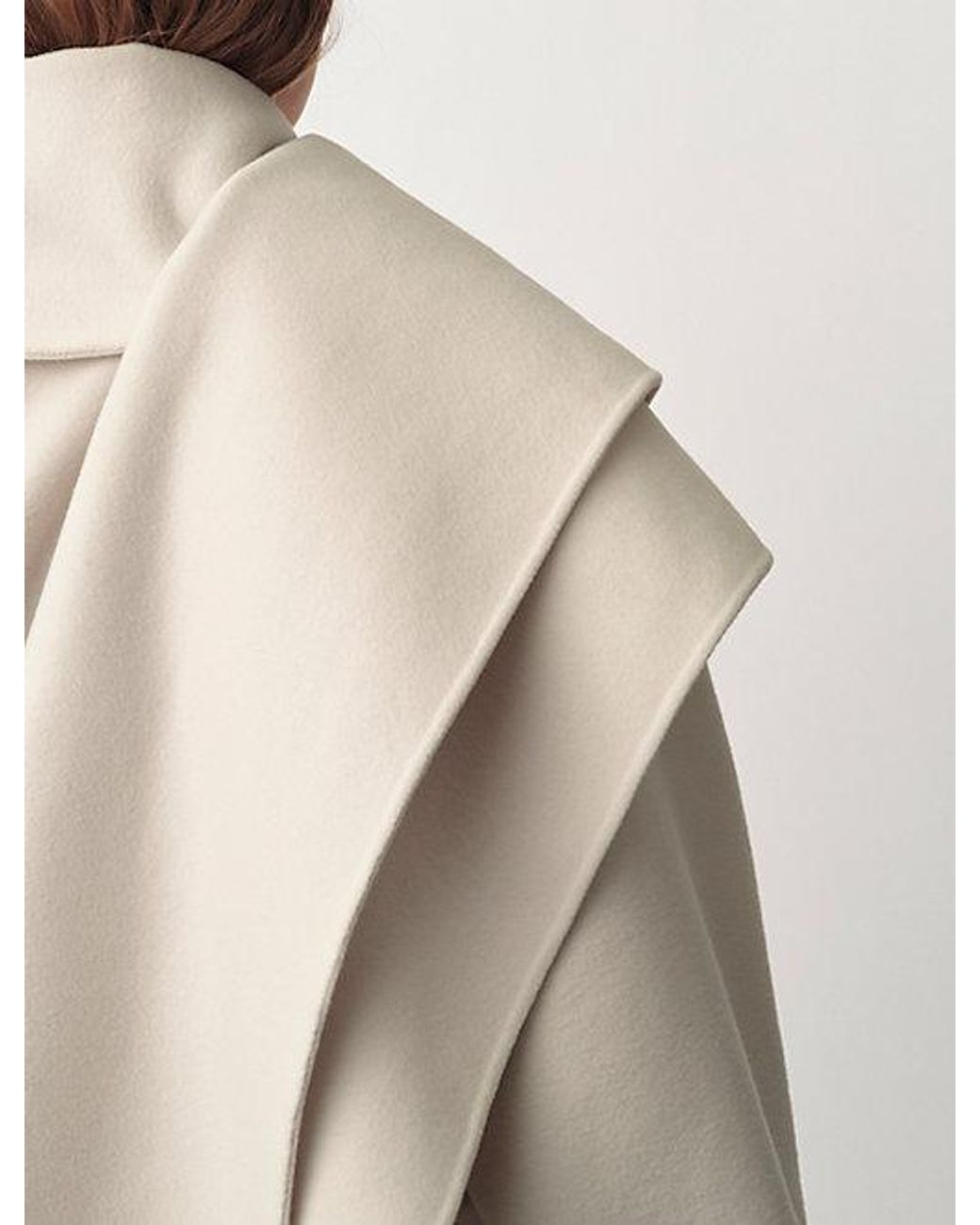 Calvin Klein Natural Amelia Draped Coat