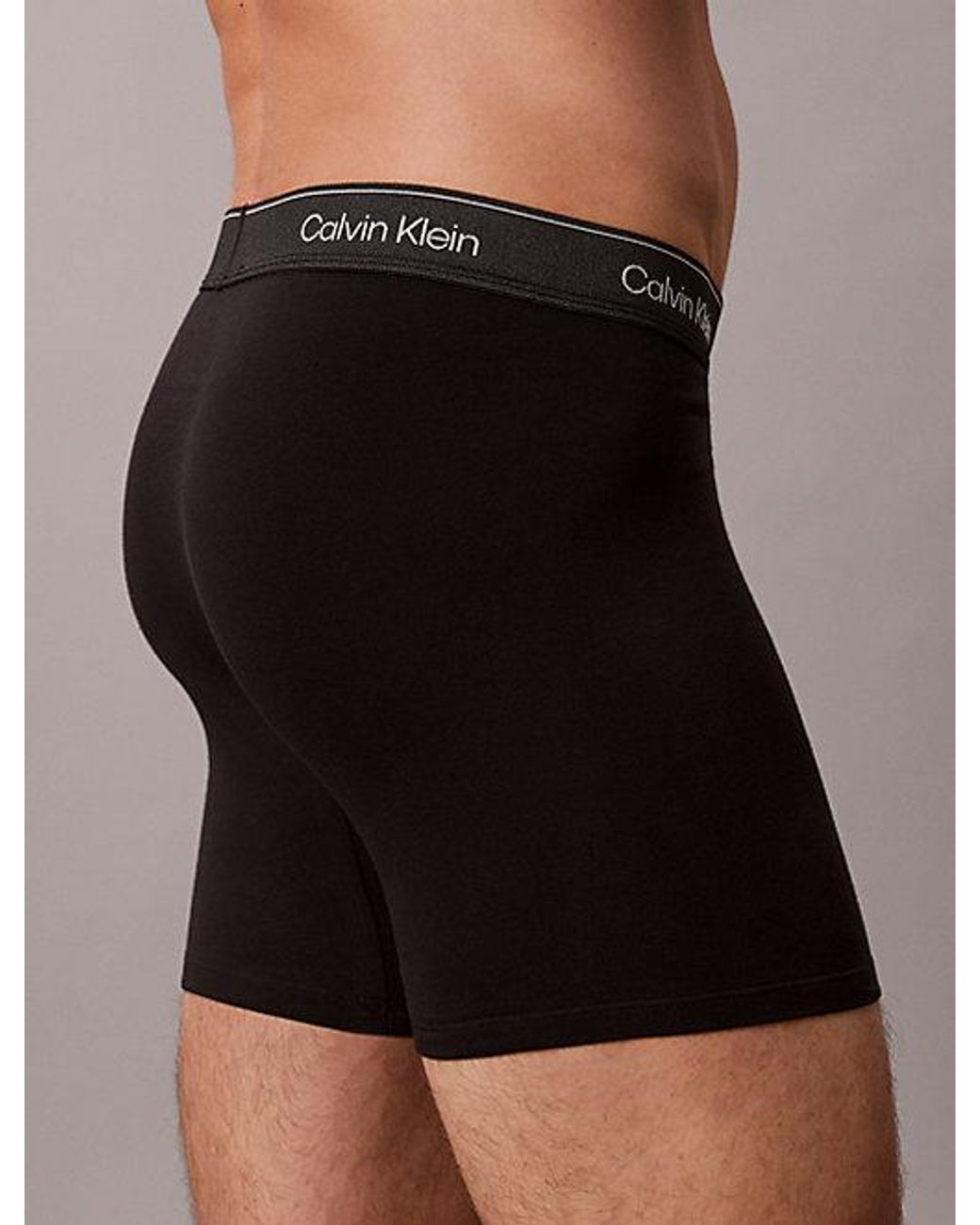 Calvin Klein Multicolor 3 Pack Boxer Briefs Icon Cotton Stretch Metallic for men