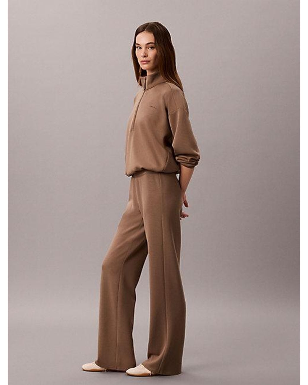 Calvin Klein Brown Sport Smooth Knit Sweatpants