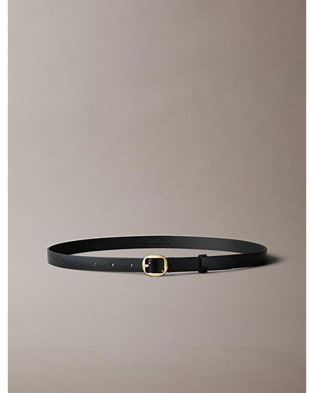 Calvin Klein Multicolor Leather Round Buckle Belt