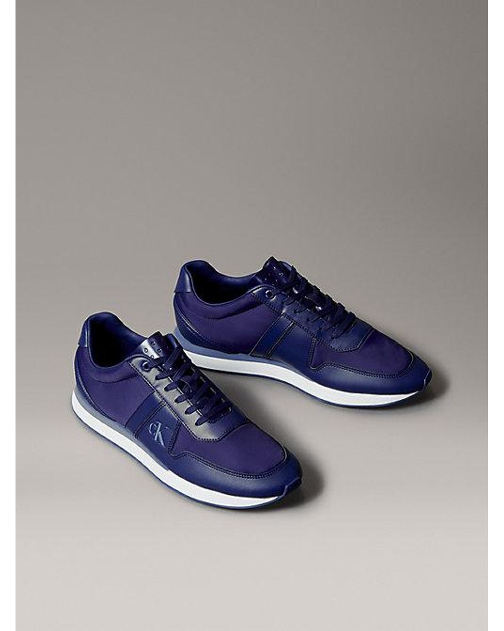 Calvin Klein Blue Jeans 1979 Signature Logo Runner Trainers for men