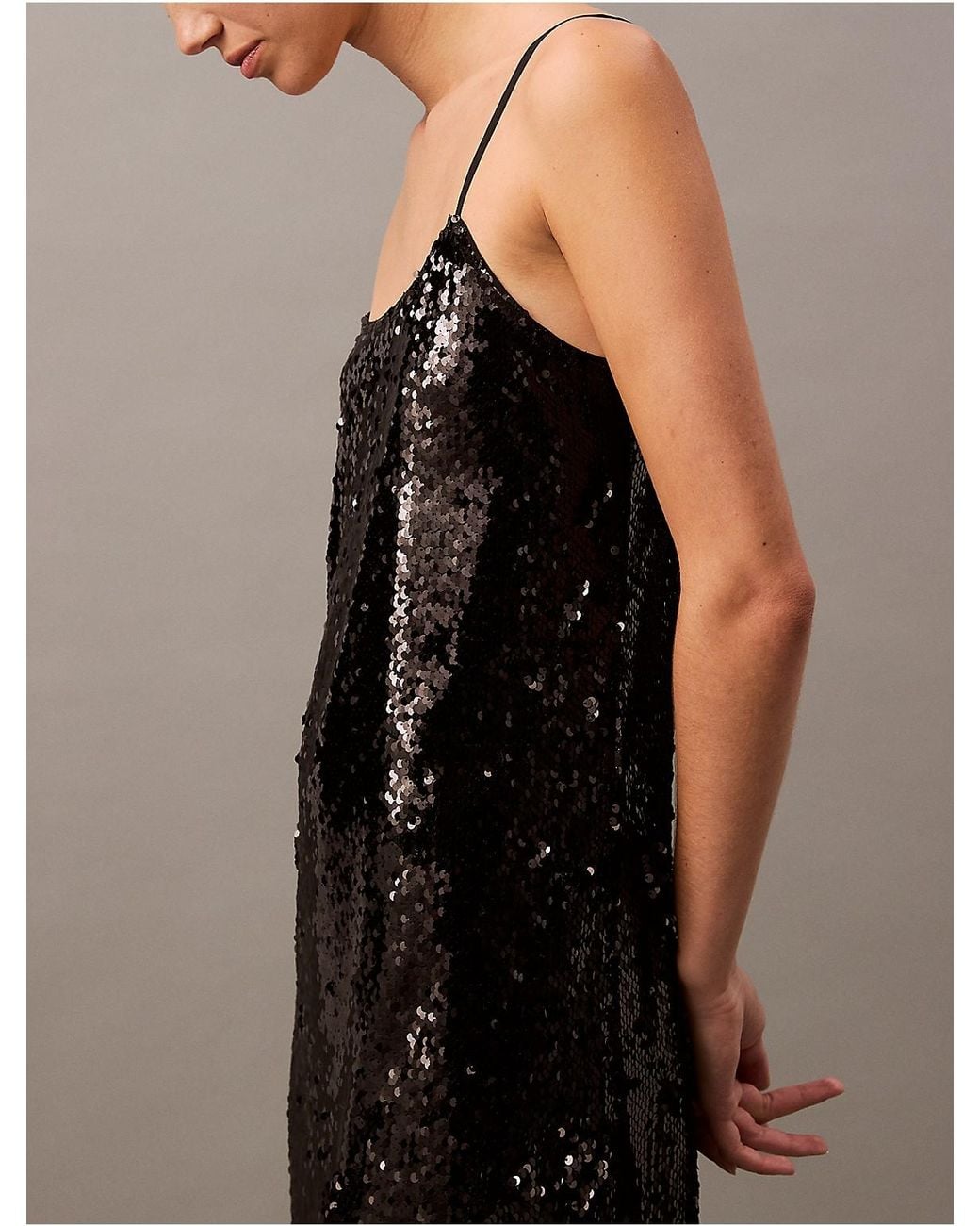 Calvin Klein Black Sequin Mini Dress