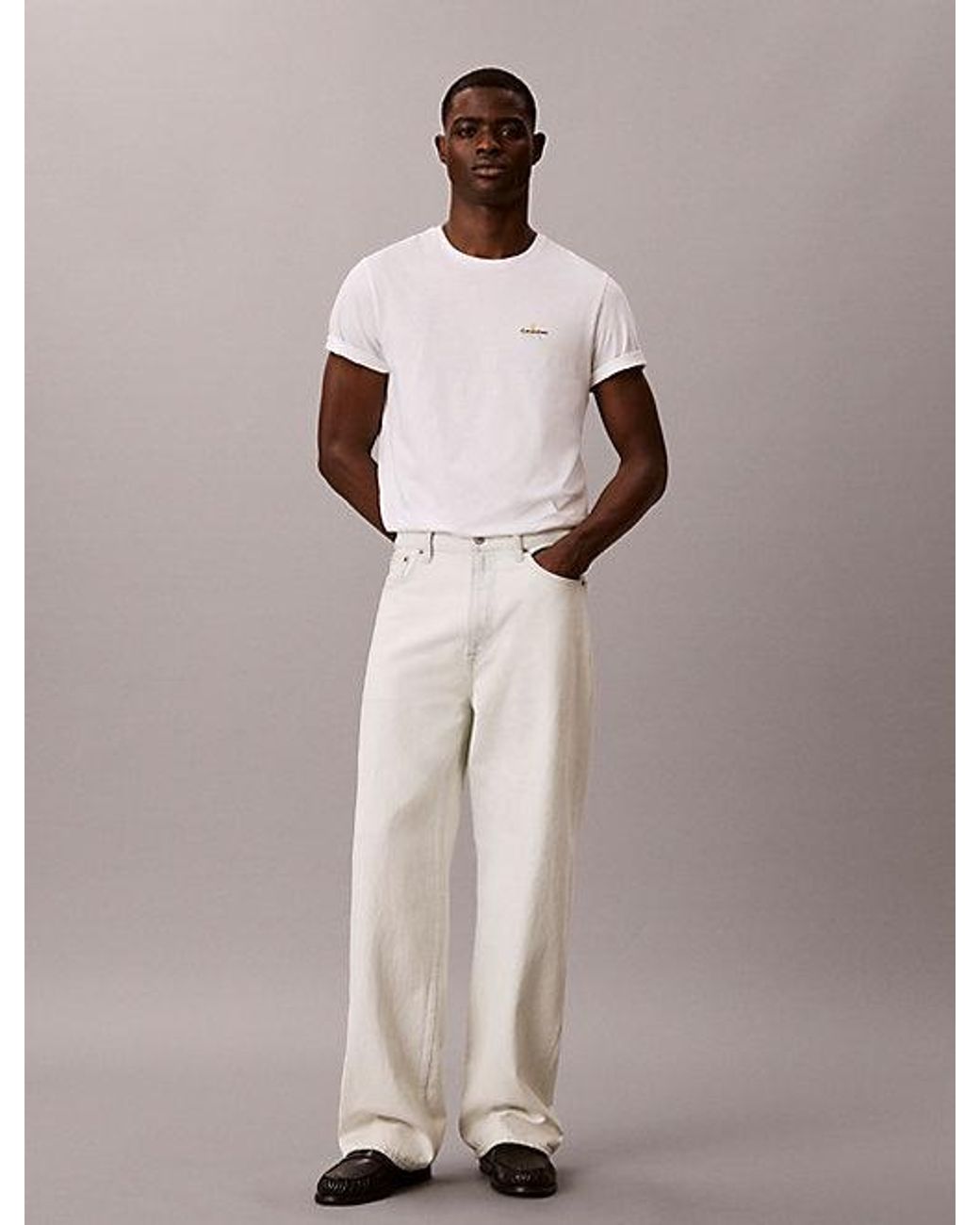 Calvin Klein White Lounge T-Shirt Icon Cotton for men