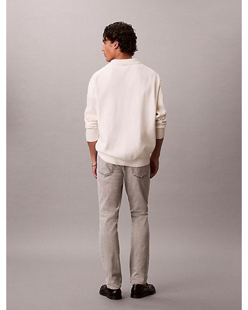 Calvin Klein Gray Jeans Slim Fit Jeans for men