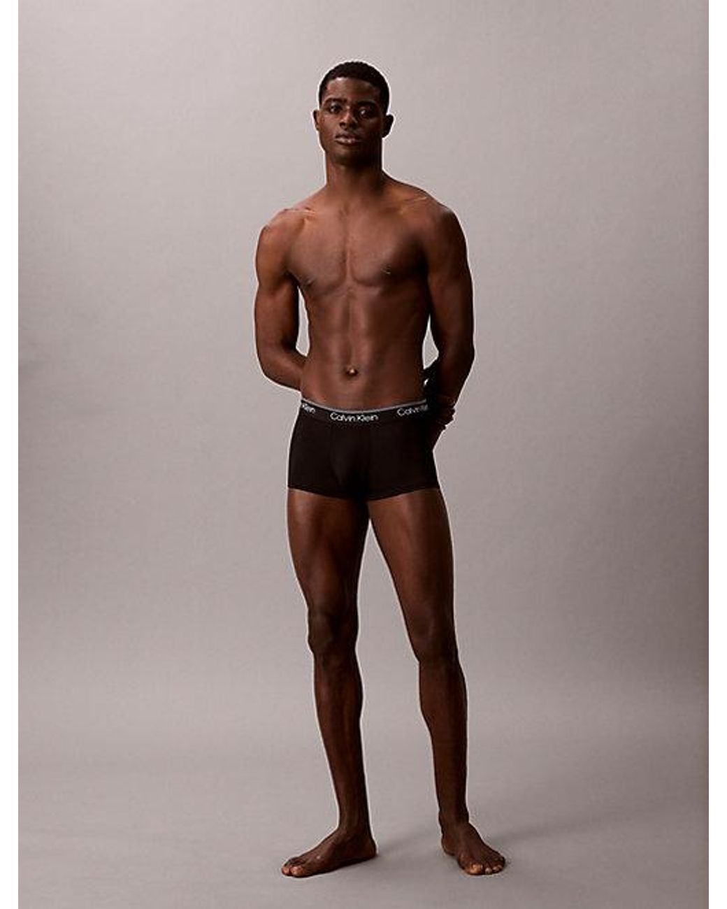 Calvin Klein Black 7 Pack Low Rise Trunks Micro Stretch for men