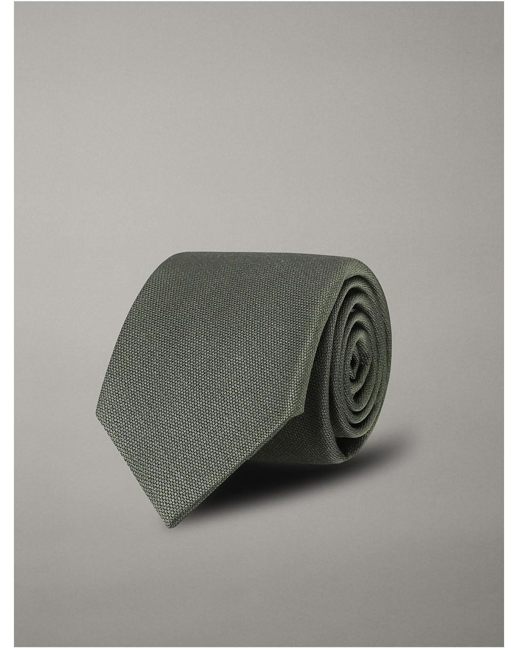 Calvin Klein Gray Solid Tie for men