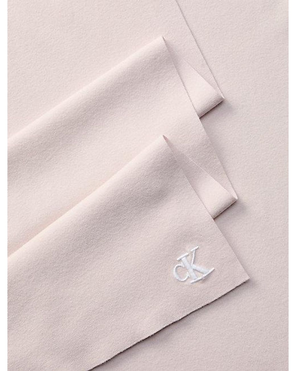 Calvin Klein Pink Signature Logo Scarf