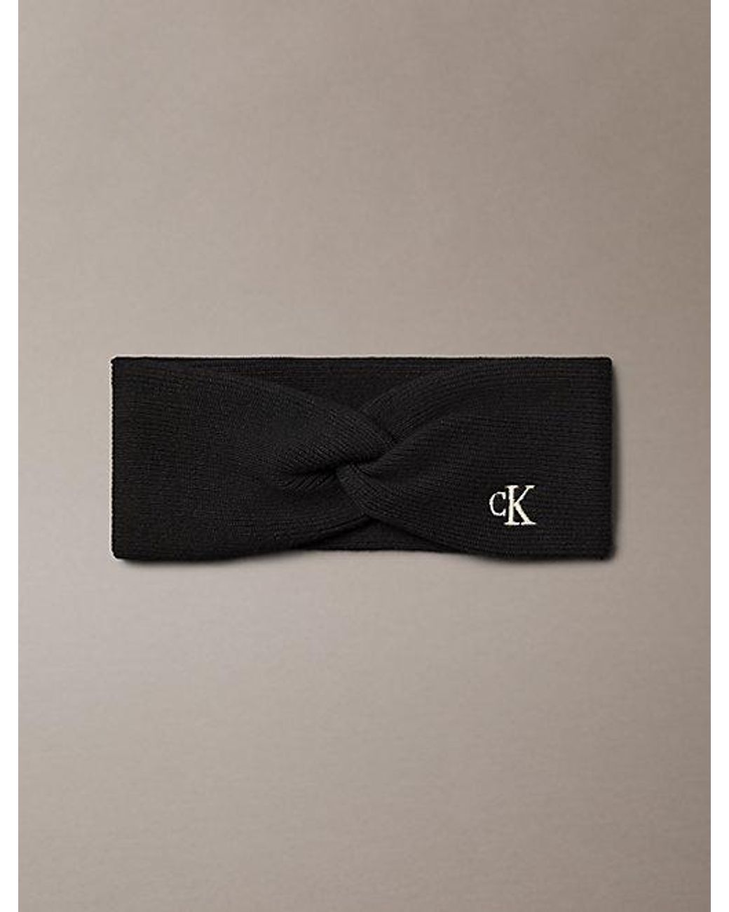 Calvin Klein Black Soft Twist Headband