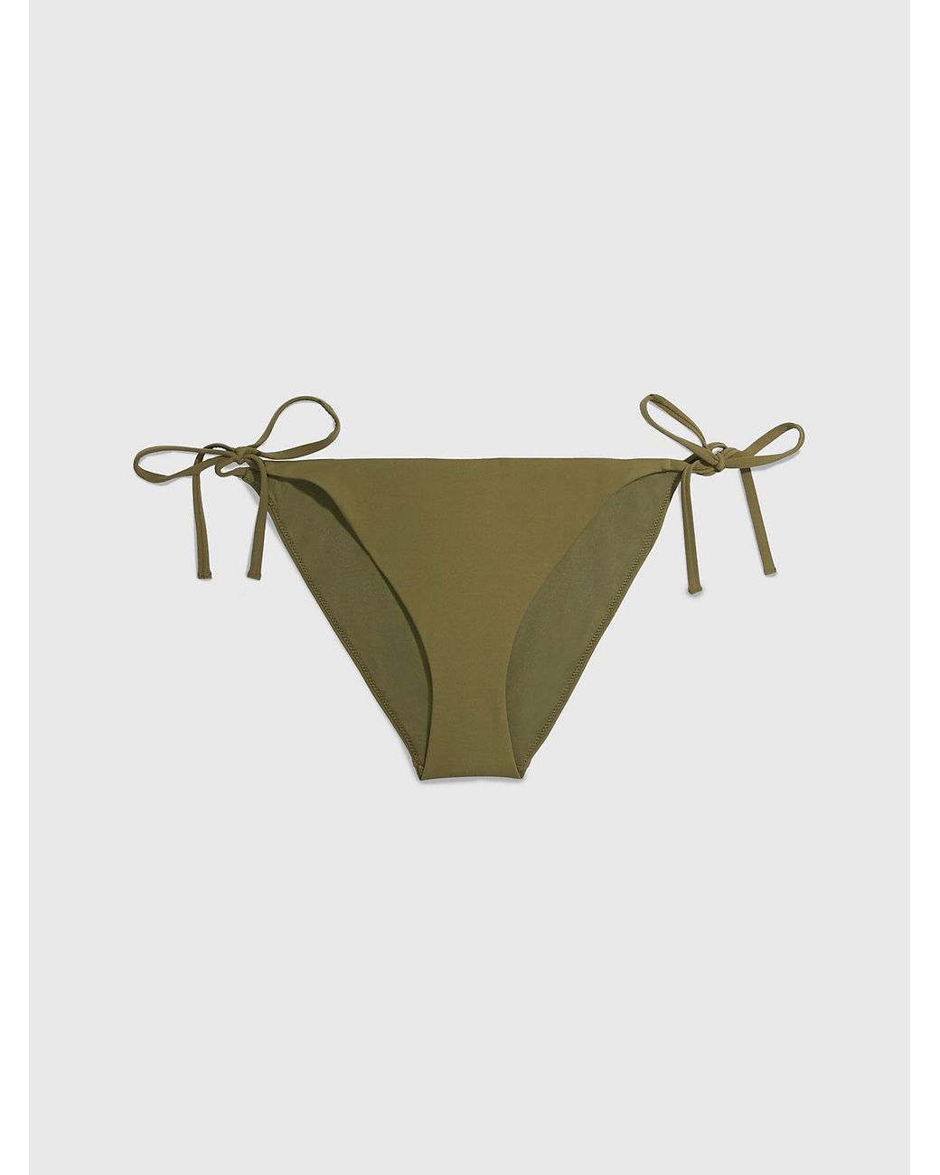 Calvin Klein Tie Side Bikini Bottoms - Core Archive in Green | Lyst UK