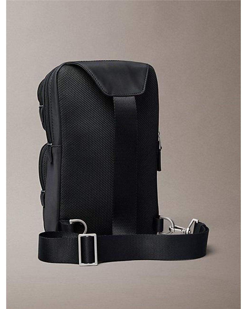 Calvin Klein Black Nylon Sling Bag for men