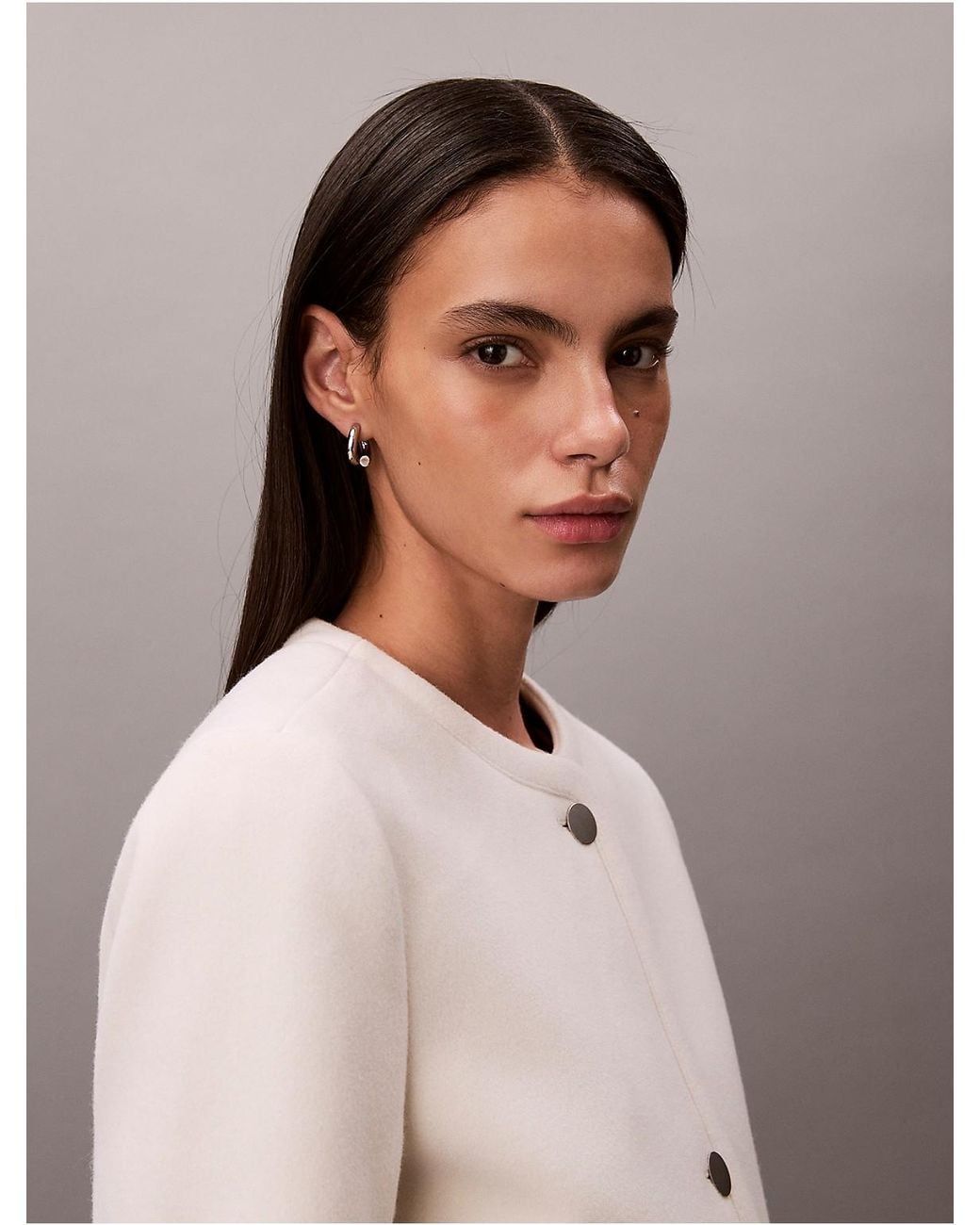 Calvin Klein Multicolor Structured Collarless Jacket