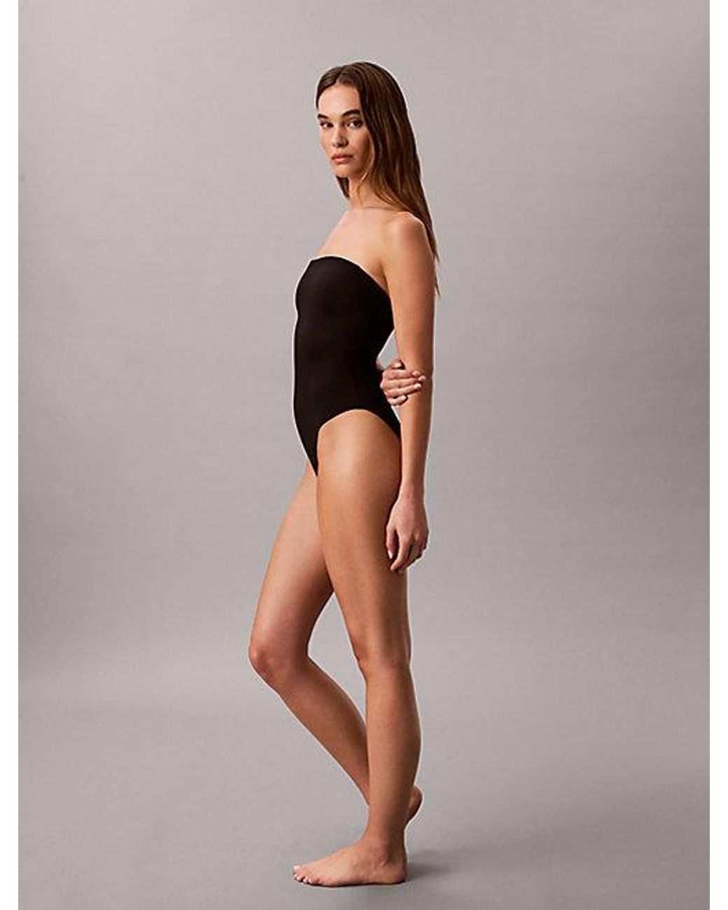Calvin Klein Black Bandeau Swimsuit Essentials