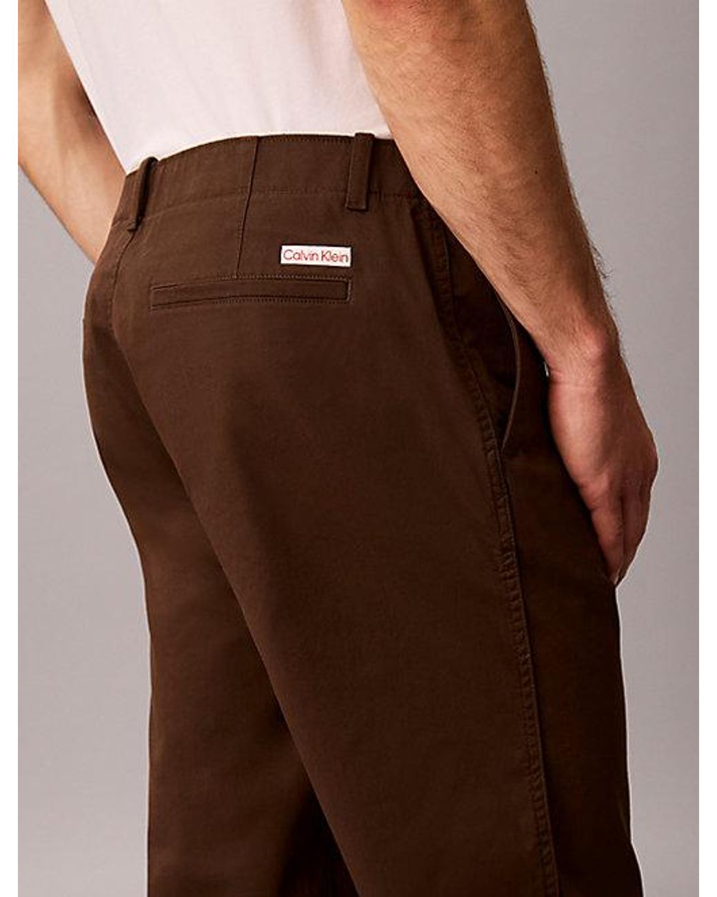 Calvin Klein Brown Jeans 90S Straight Chino Pants for men