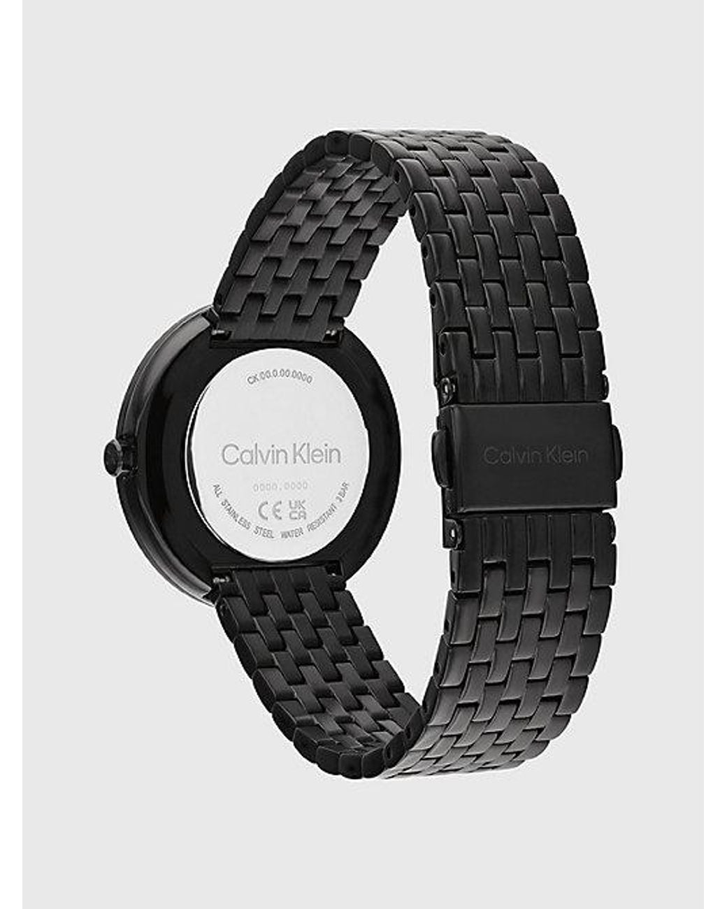 Calvin Klein Black Twisted Bezel Bracelet Watch