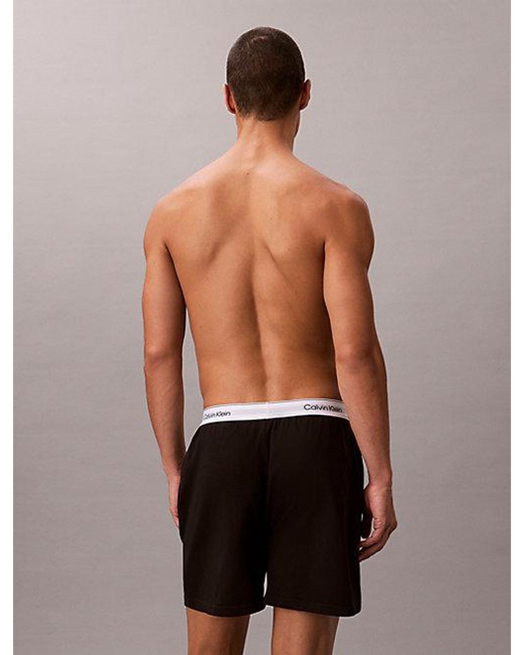 Calvin Klein Pyjamashort in het Black voor heren