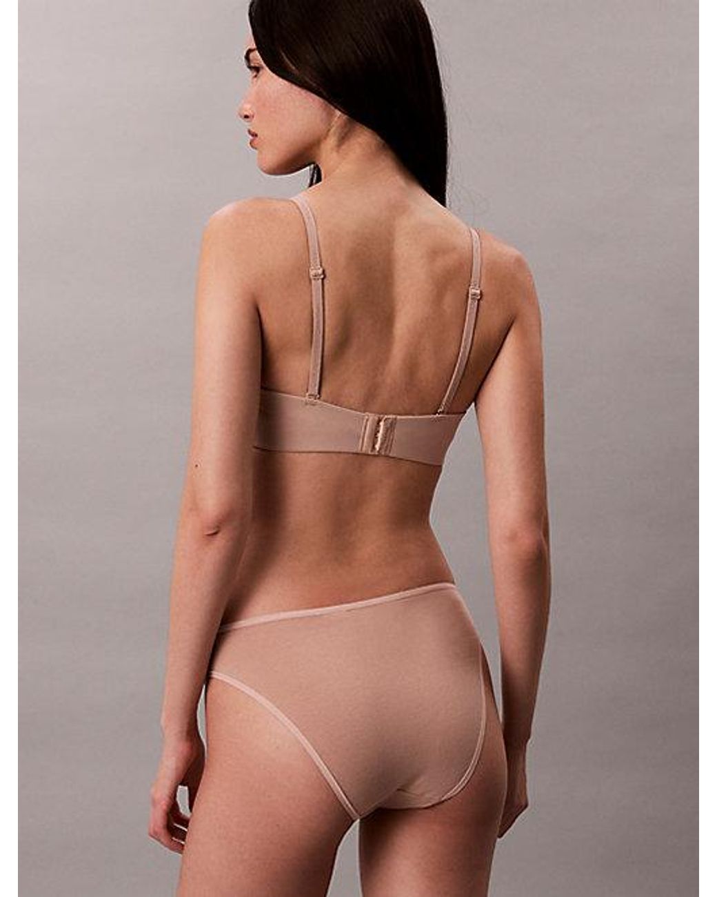 Calvin Klein Brown Strapless Push Up Bra Perfectly Fit