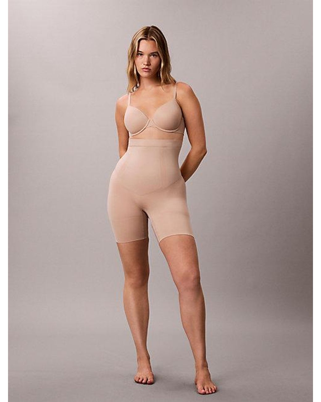 Calvin Klein Natural High Waisted Shapewear Shorts Perfectly Fit Secure Sculpt Shapewear