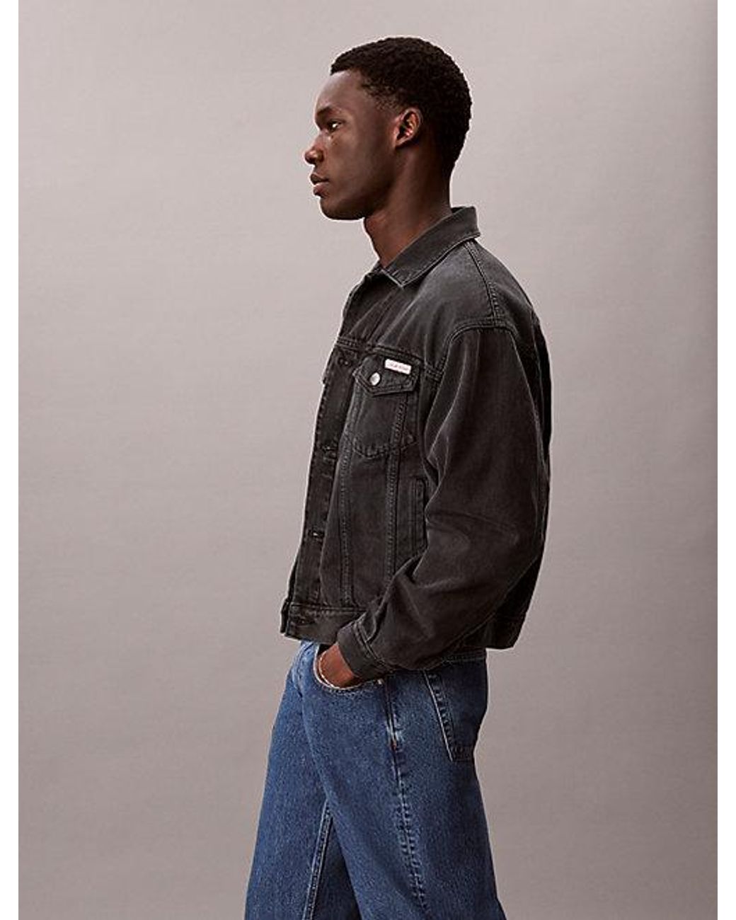 Calvin Klein Blue Jeans 90S Denim Trucker Jacket for men