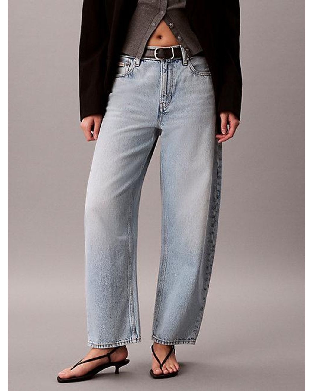 Calvin Klein Gray Jeans Relaxed Barrel Jeans
