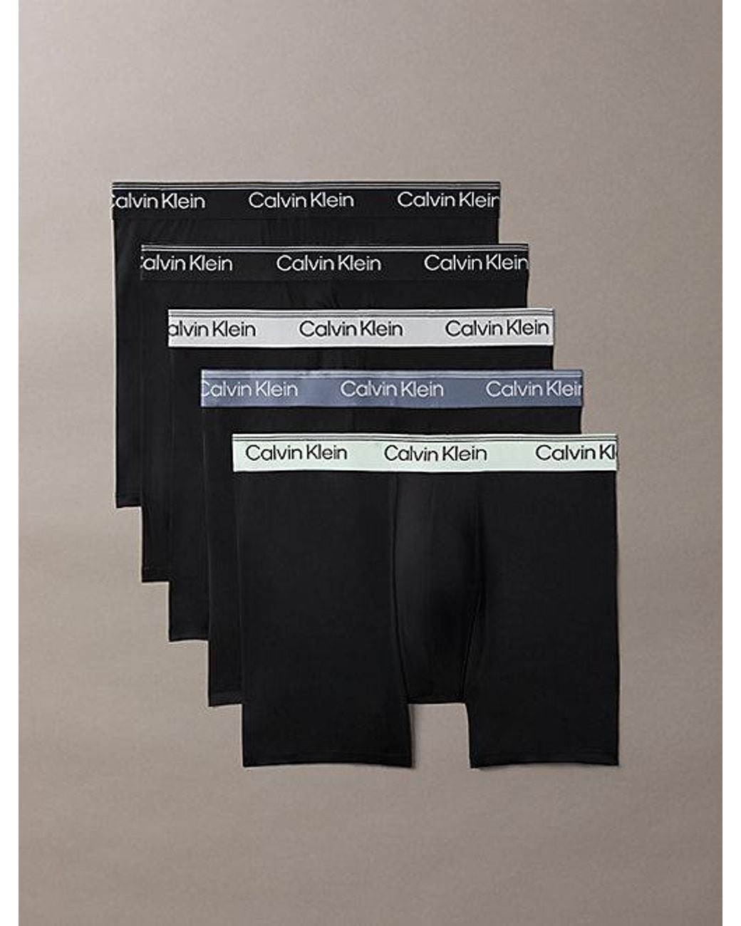 Calvin Klein Multicolor 5 Pack Boxer Briefs Flex Microfibre Stretch for men