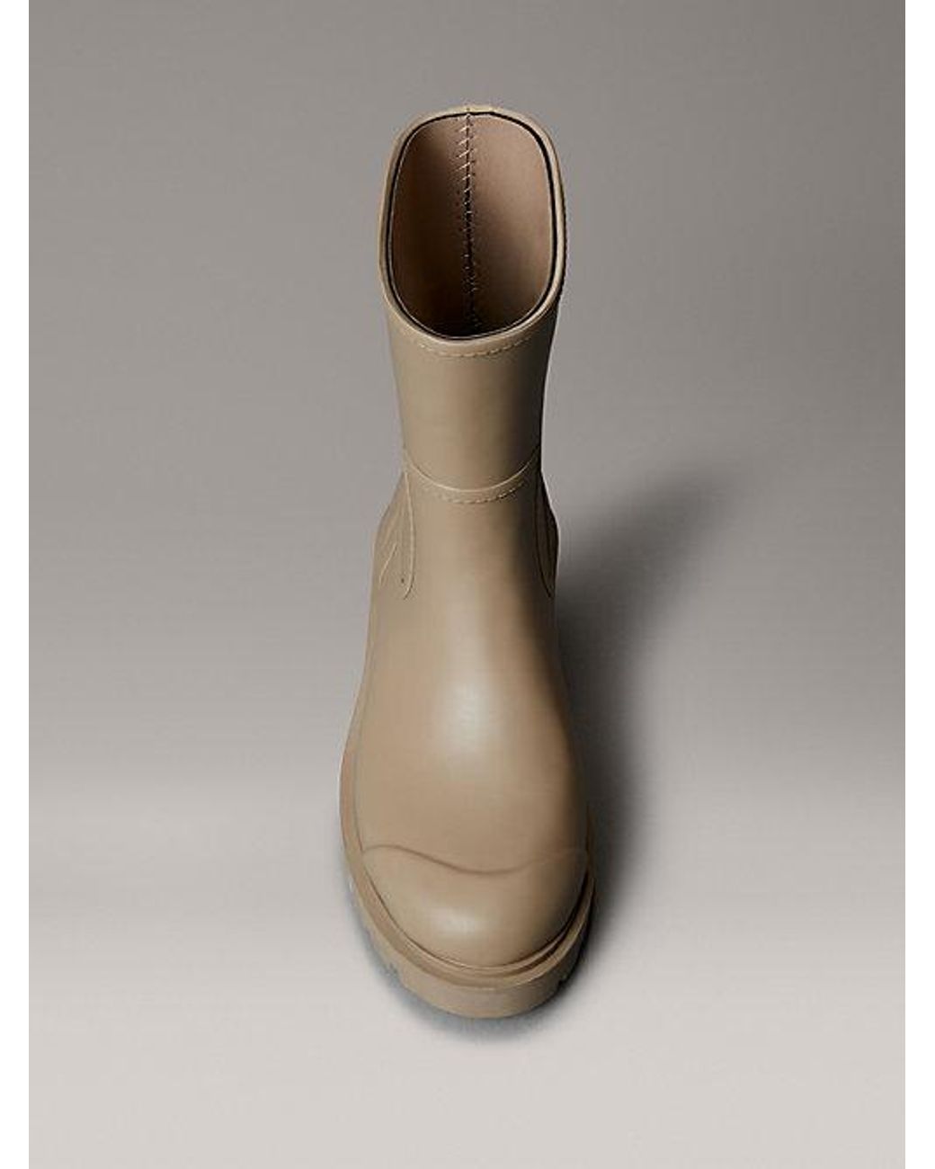 Calvin Klein Brown Jeans Waterproof Flexible Lug Sole Rainboots