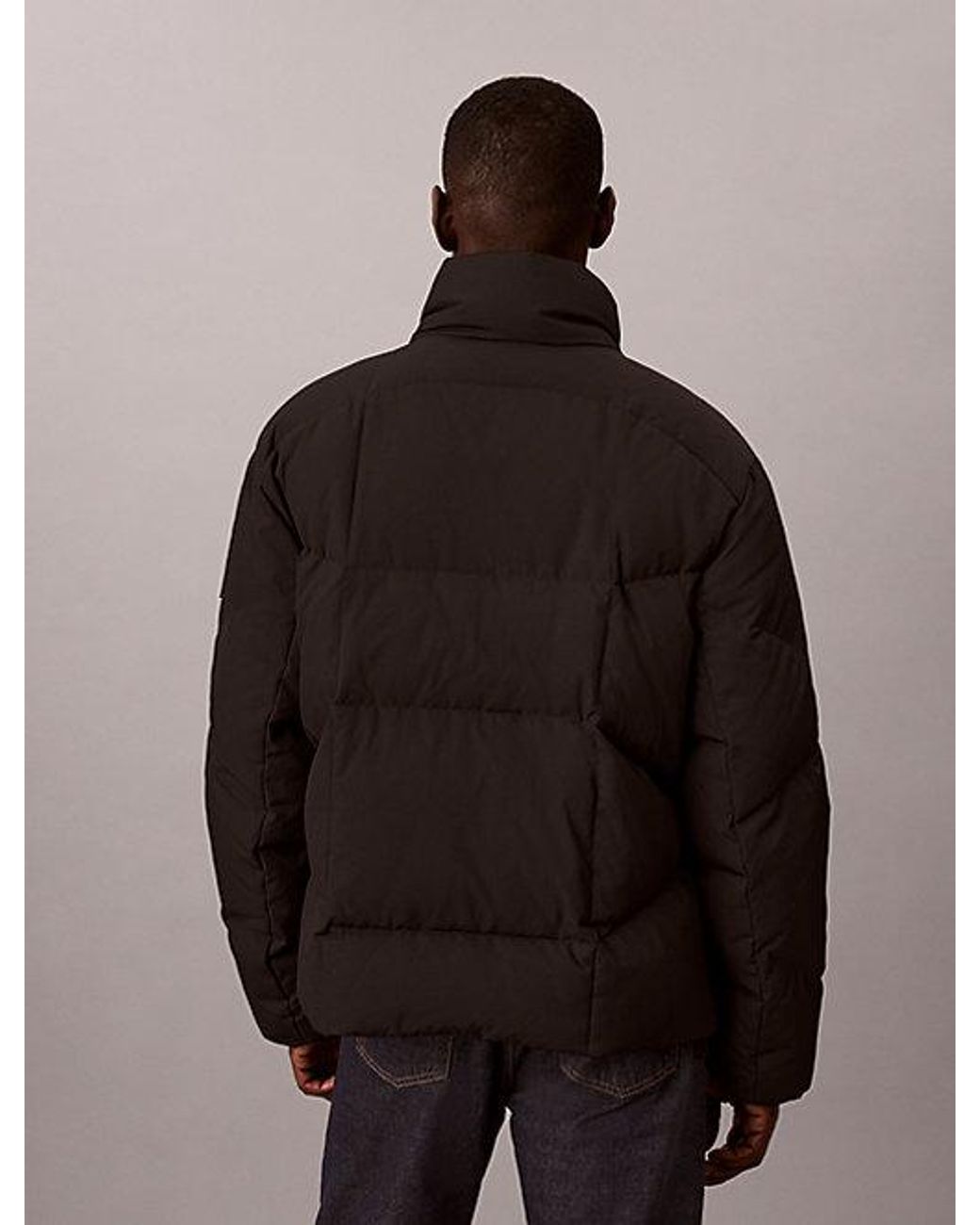 Calvin Klein Brown Jeans Relaxed Quilted Down Puffer Jacket for men