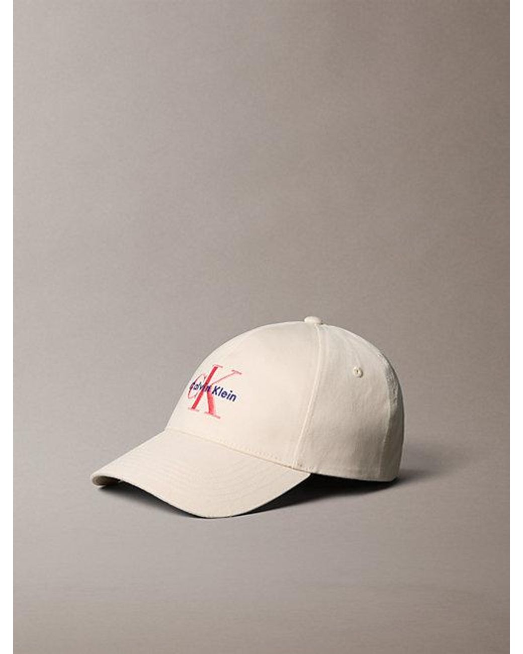 Calvin Klein Natural Cotton Twill Logo Cap