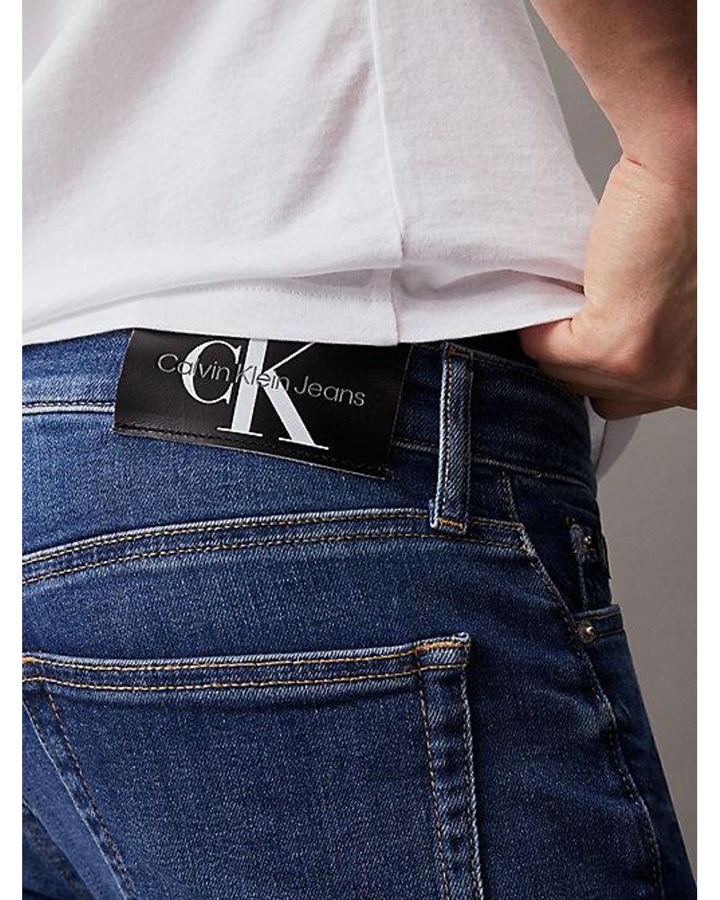 Calvin Klein Slim Jeans in het Blue voor heren