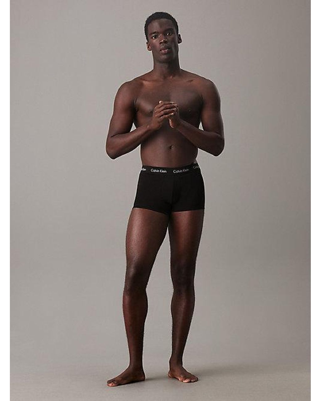 Calvin Klein 3 Pack Low Rise Trunks in het Black voor heren