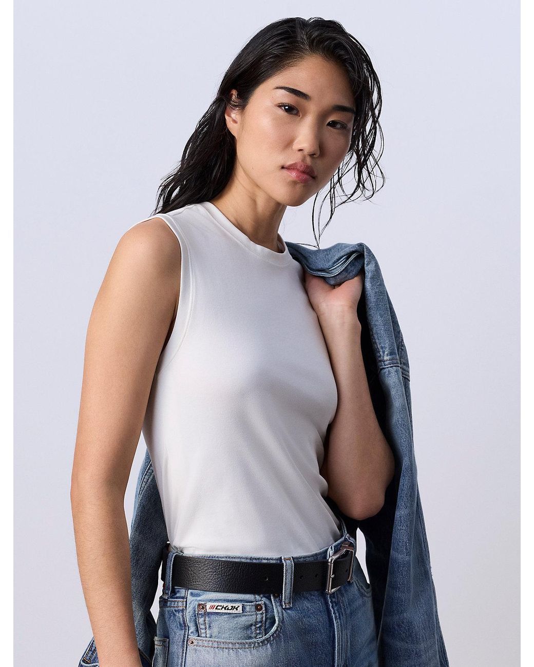 Calvin Klein Jung Kook For Muscle Tank Top in White for Men | Lyst UK