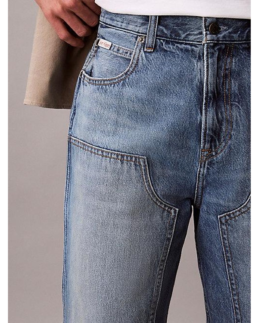 Calvin Klein Blue Jeans 90S Denim Utility Shorts for men