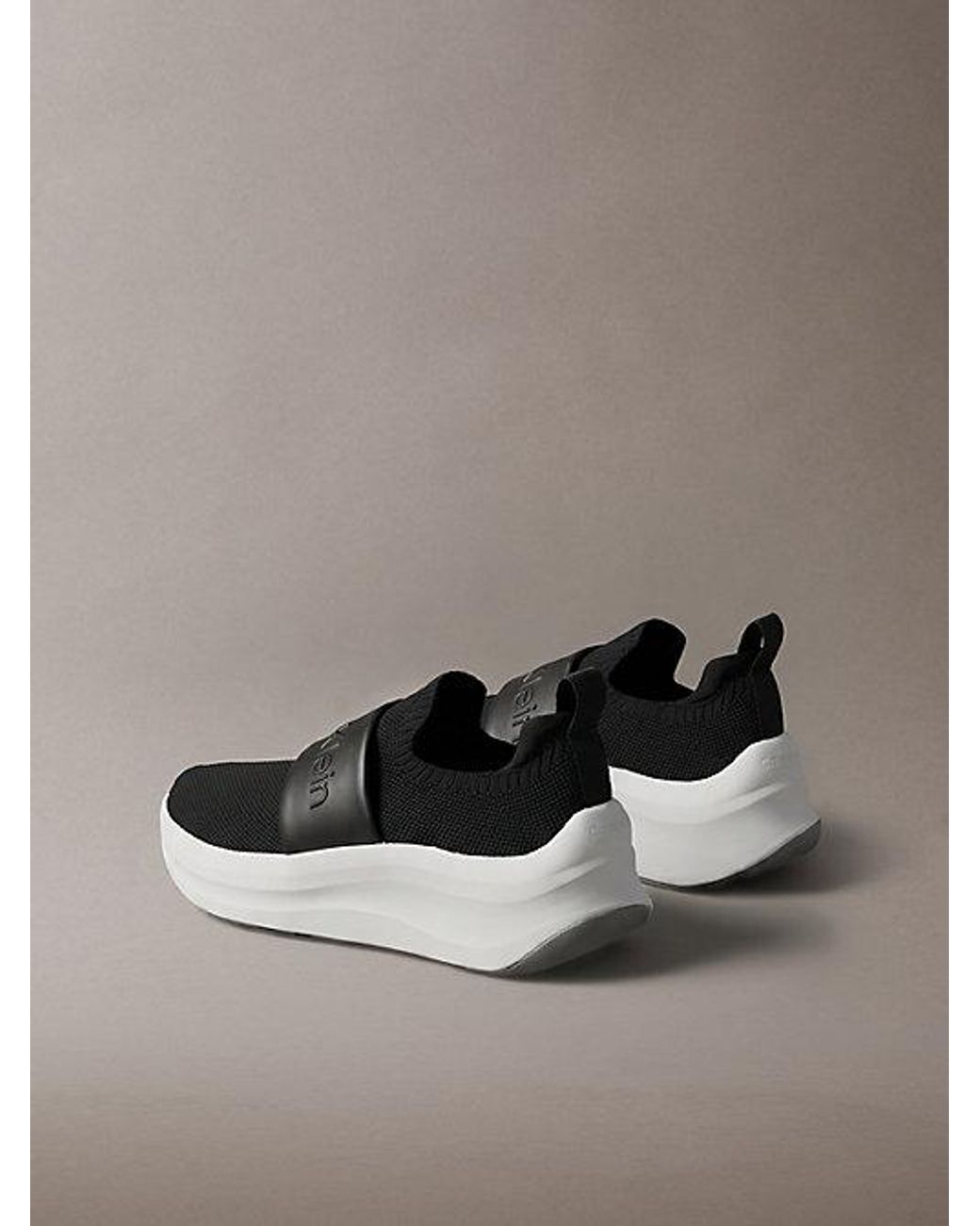 Calvin Klein Black Ck Volumax Slip On Runner Trainers