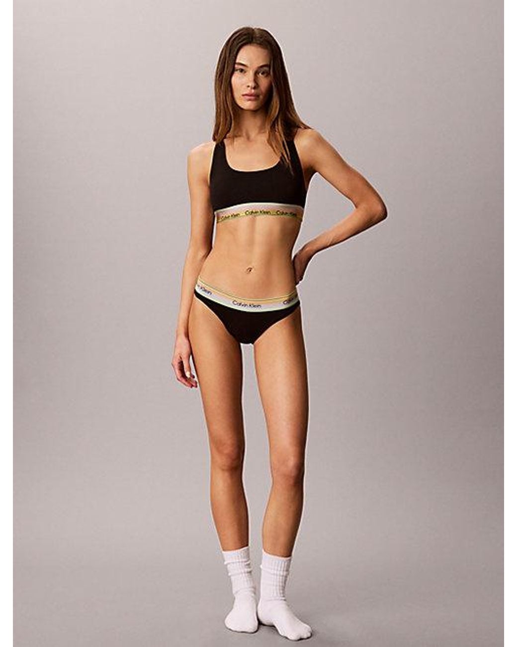 Calvin Klein Black Bikini Briefs Icon Cotton Modal Pride