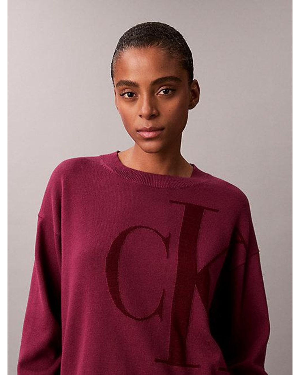 Calvin Klein Multicolor Jeans Smooth Cotton Monogram Jacquard Top