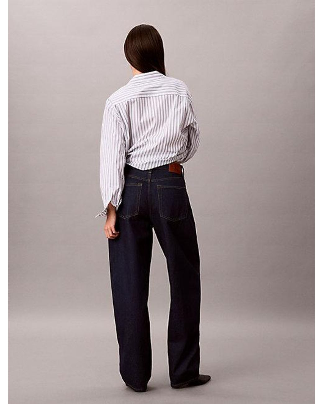 Calvin Klein Blue Jeans Relaxed Barrel Jeans