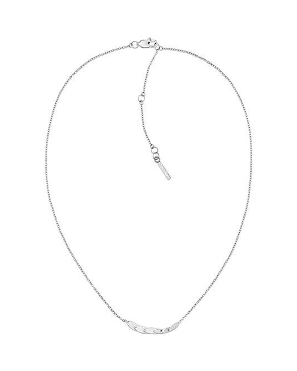 Calvin Klein Black Jeans Stainless Steel Necklace And Earrings Gift Set