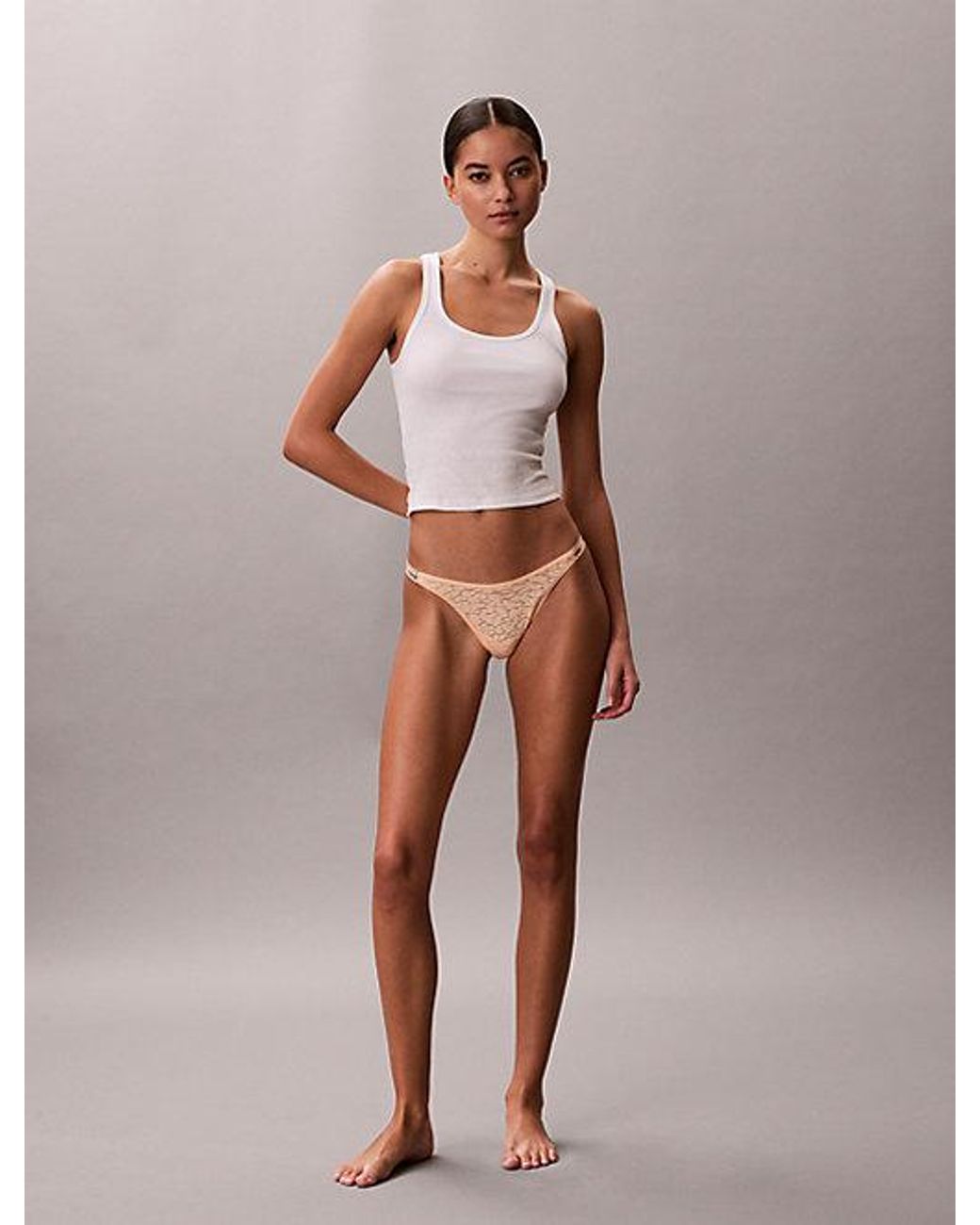 Calvin Klein Lage String in het Multicolor