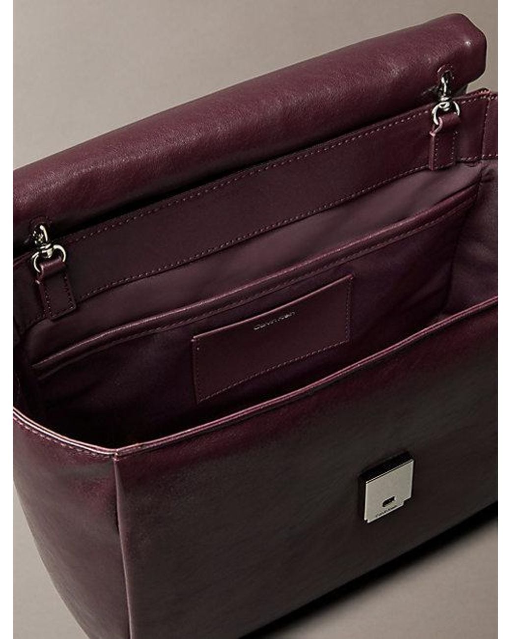 Calvin Klein Multicolor Padded Emblem Hardware Laptop Satchel
