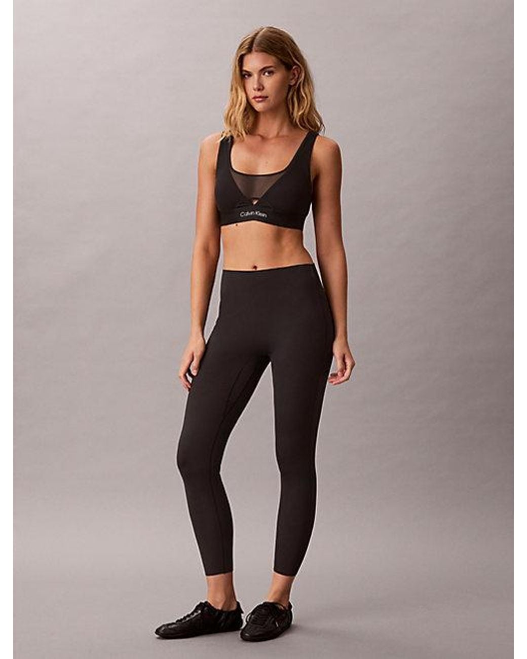 Calvin Klein Brown Sport Mesh Low Impact Sports Bra