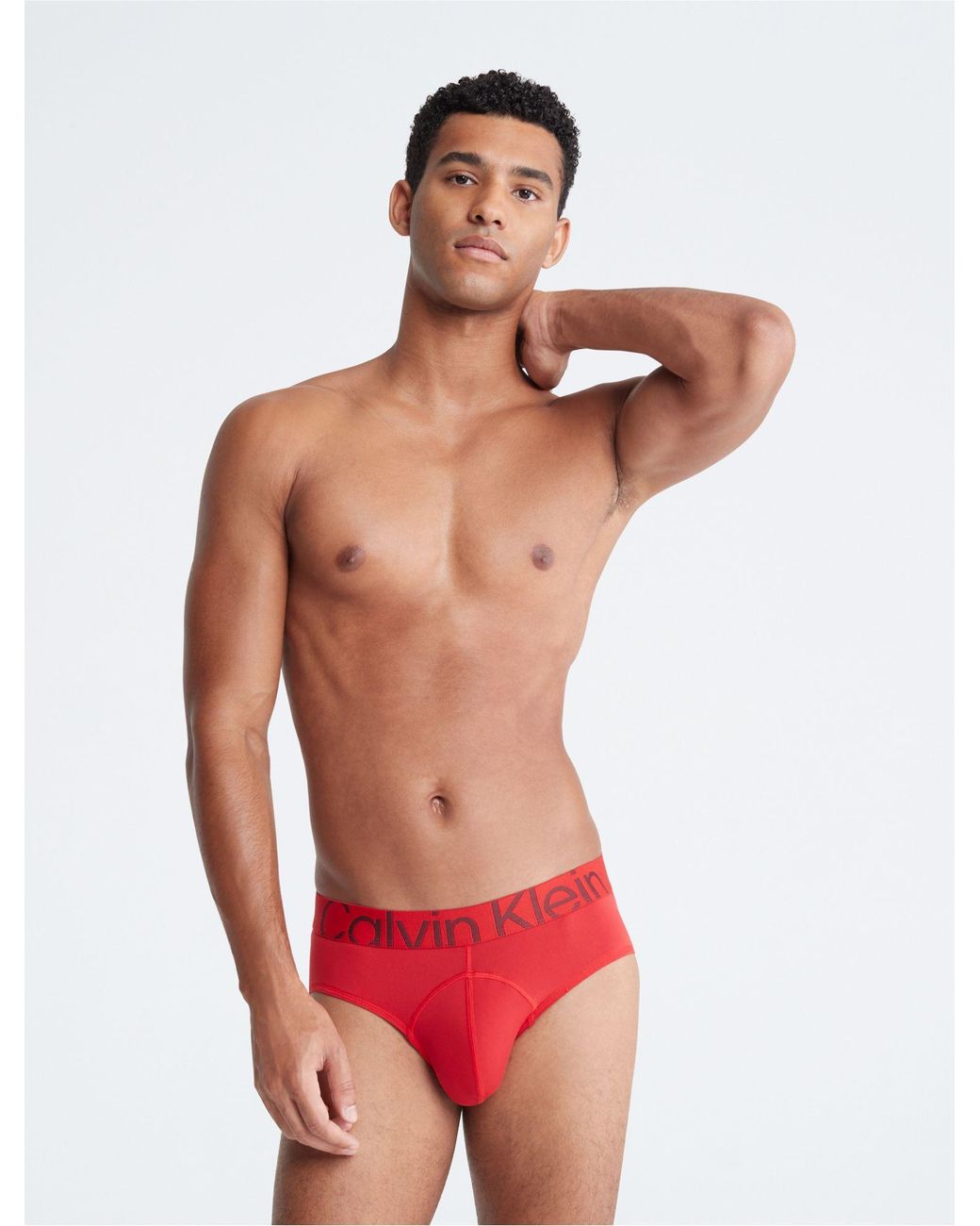 Calvin Klein Future Shift Micro Hip Brief in Red for Men | Lyst