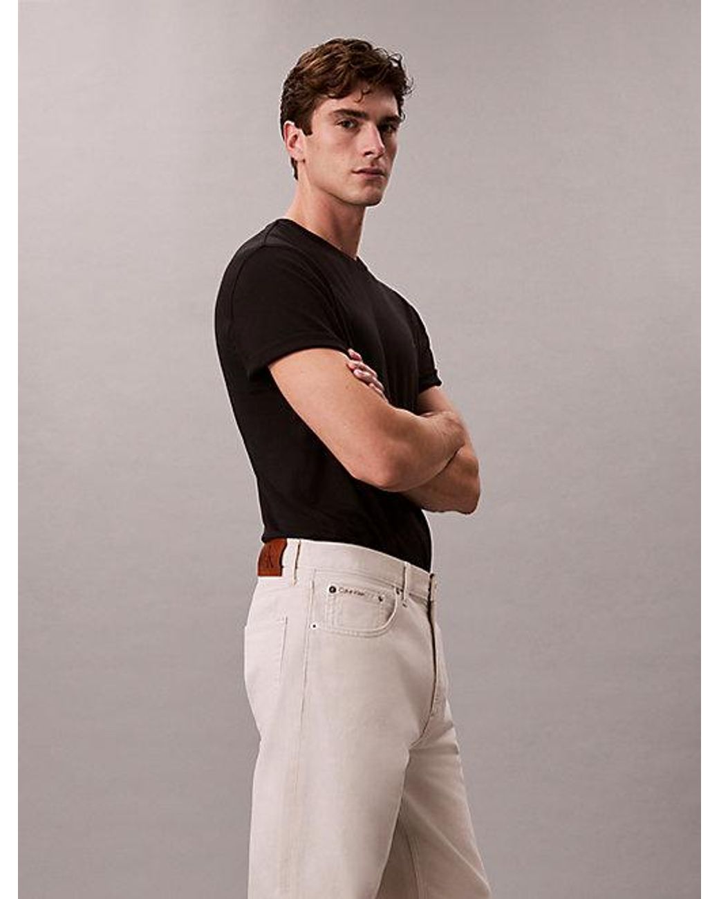 Calvin Klein Brown 90S Taper Fit Jeans for men