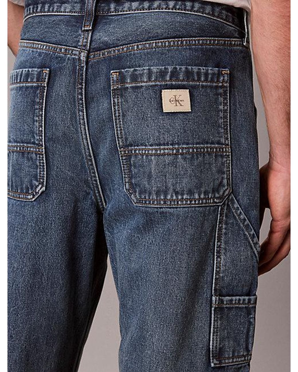 Calvin Klein Blue Jeans Straight Carpenter Jeans for men